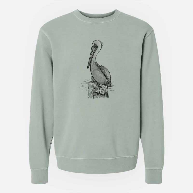 Pelecanus occidentalis - Brown Pelican - Unisex Pigment Dyed Crew Sweatshirt Hoodie with Double Zipper Versatile Adjustable Hoodie with Double Zipper Versatile Adjustable Pelecanus occidentalis - Brown Pelican - Unisex Pigment Dyed Crew Sweatshirt Hoodie with Double Zipper Versatile Adjustable Hoodie with Double Zipper Versatile Adjustable