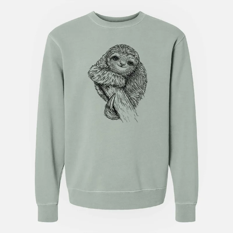 Pygmy Three-toed Sloth - Bradypus pygmaeus - Unisex Pigment Dyed Crew Sweatshirt Hoodie with Bell Sleeves Flared Feminine Hoodie with Bell Sleeves Flared Feminine Pygmy Three-toed Sloth - Bradypus pygmaeus - Unisex Pigment Dyed Crew Sweatshirt Hoodie with Bell Sleeves Flared Feminine Hoodie with Bell Sleeves Flared Feminine