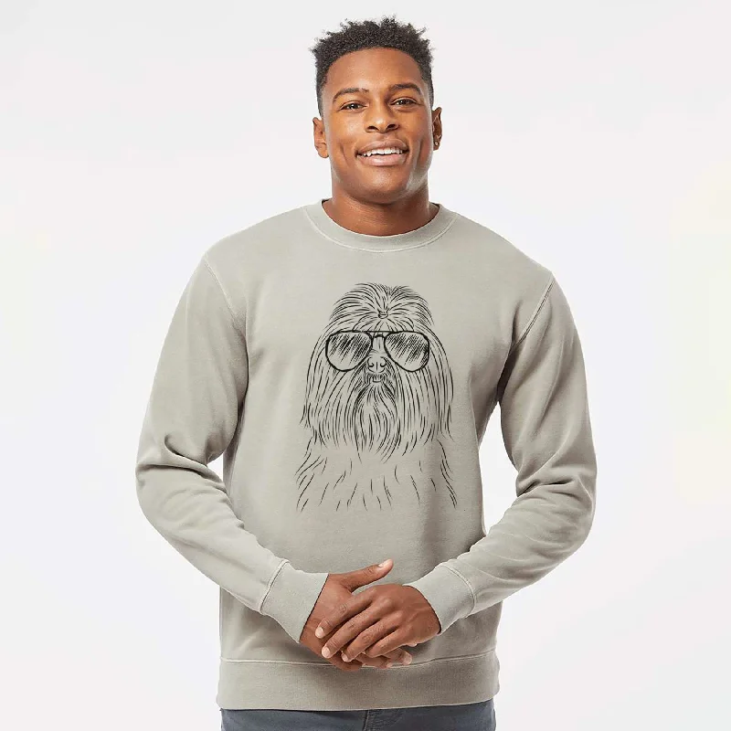 Aviator Sabine the Shih Tzu - Unisex Pigment Dyed Crew Sweatshirt Hoodie with Mock Neck Collared Structured Hoodie with Mock Neck Collared Structured Aviator Sabine the Shih Tzu - Unisex Pigment Dyed Crew Sweatshirt Hoodie with Mock Neck Collared Structured Hoodie with Mock Neck Collared Structured