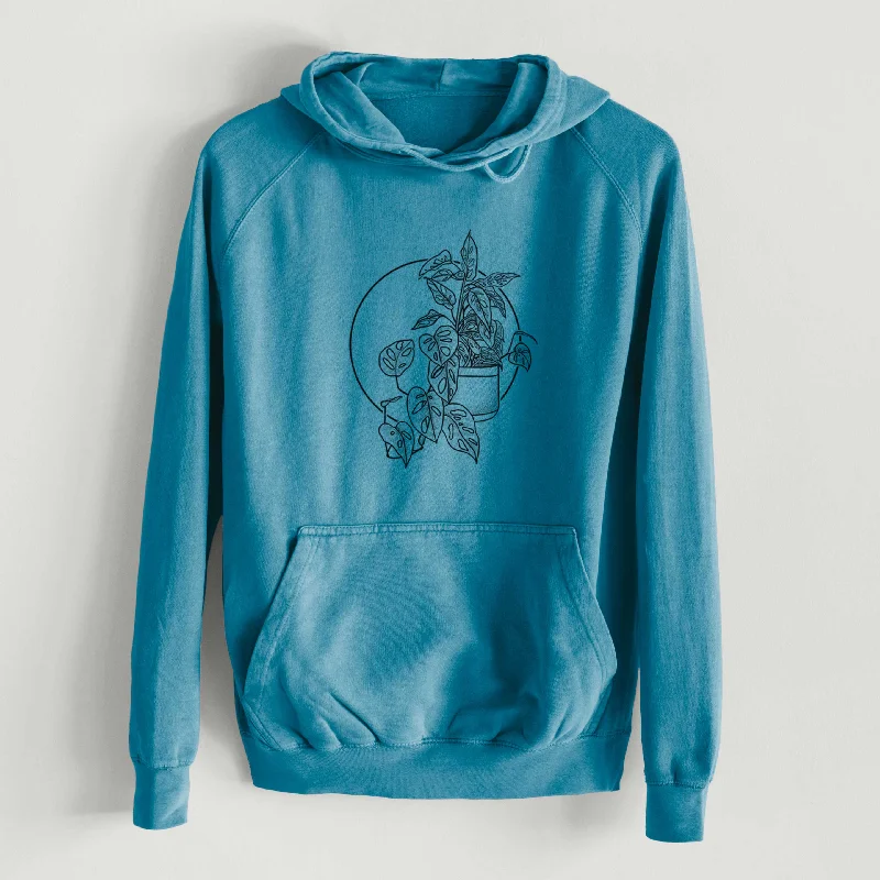 Monstera Adansonii - Mid-Weight Unisex Vintage 100% Cotton Hoodie Hoodie with Gradient Ombre Colorful Hoodie with Gradient Ombre Colorful Monstera Adansonii - Mid-Weight Unisex Vintage 100% Cotton Hoodie Hoodie with Gradient Ombre Colorful Hoodie with Gradient Ombre Colorful