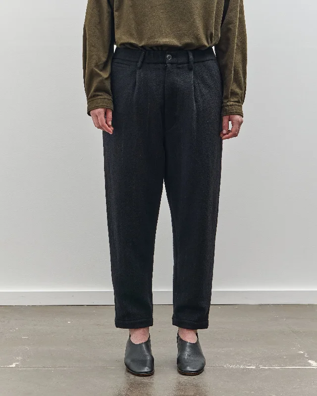 Yoko Sakamoto Kasuri Tapered Trouser, Black Trousers Velvet Soft Trousers Velvet Soft Yoko Sakamoto Kasuri Tapered Trouser, Black Trousers Velvet Soft Trousers Velvet Soft