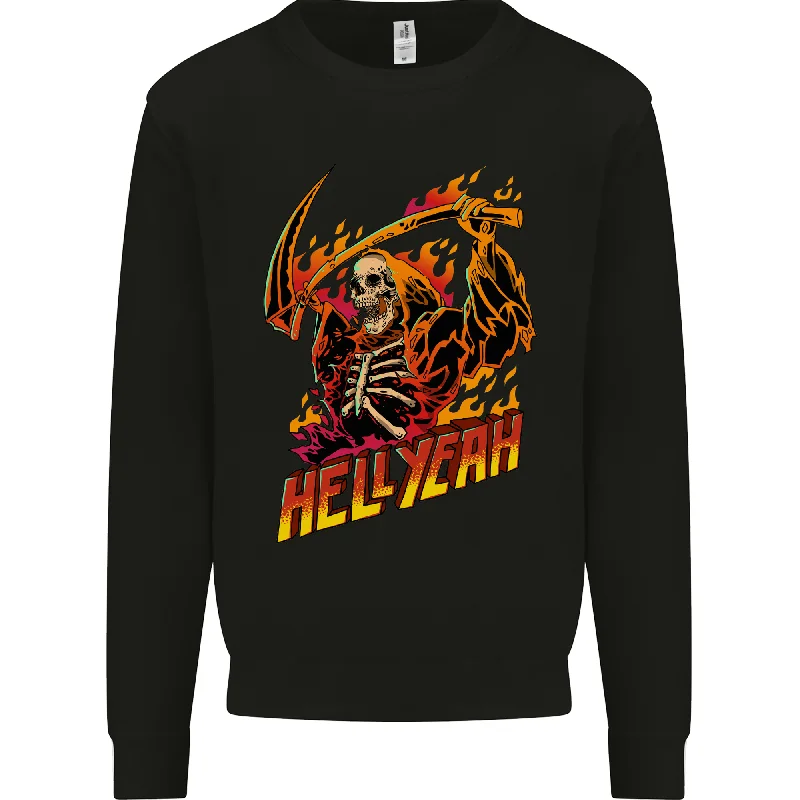 Hell Yeah Grim Reaper Skull Heavy Metal Mens Sweatshirt Jumper Hoodie with Rolled Sleeves Casual Relaxed Hoodie with Rolled Sleeves Casual Relaxed Hell Yeah Grim Reaper Skull Heavy Metal Mens Sweatshirt Jumper Hoodie with Rolled Sleeves Casual Relaxed Hoodie with Rolled Sleeves Casual Relaxed