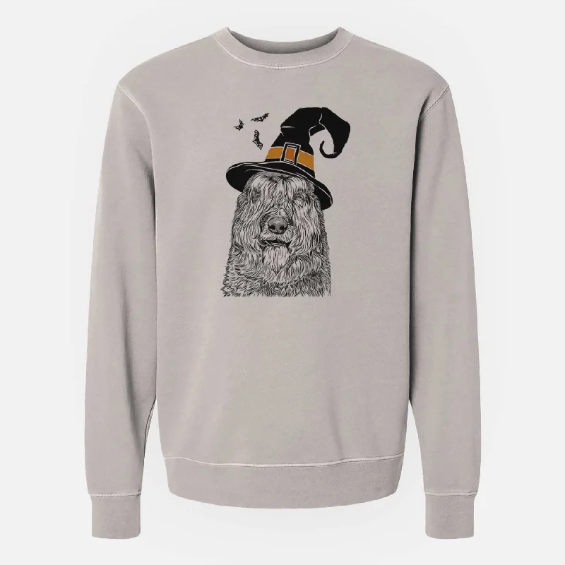 Witch Sabre the Bouvier Des Flandres - Unisex Pigment Dyed Crew Sweatshirt Hoodie with Raw Hem Edgy Unfinished Hoodie with Raw Hem Edgy Unfinished Witch Sabre the Bouvier Des Flandres - Unisex Pigment Dyed Crew Sweatshirt Hoodie with Raw Hem Edgy Unfinished Hoodie with Raw Hem Edgy Unfinished
