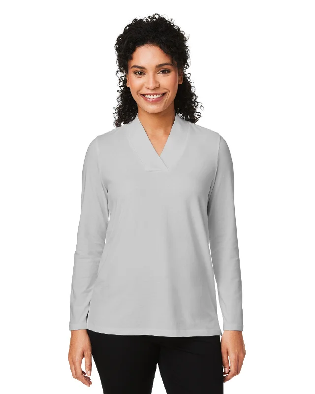 Devon & Jones DP121W Ladies' Raleigh Shawl Collar Knit Top Bamboo Knit Shirt