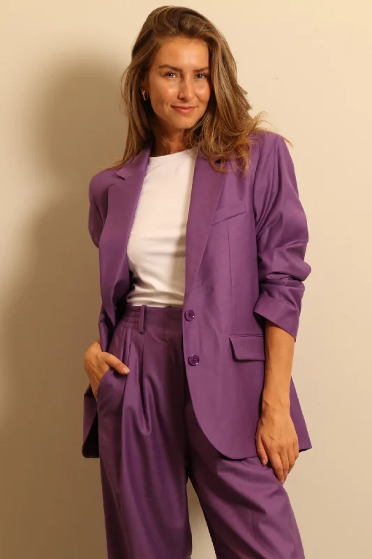 Indress - blazer - HUNKY DORY - PURPLE Women's Vintage Jacket