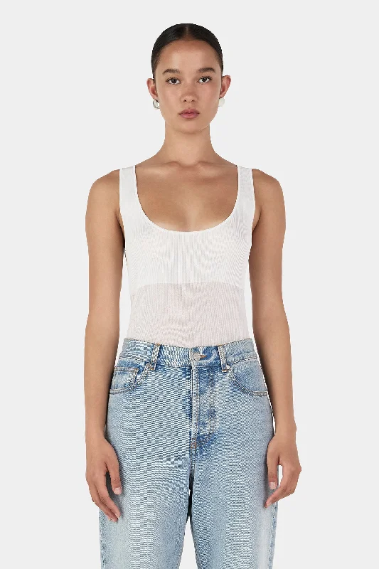Chivonne Reversible Knit Top Ivory Women's Knit Top