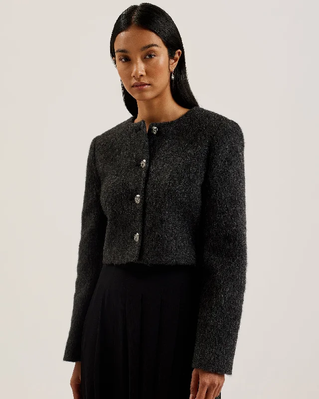 Astelia Cropped Brushed Wool Jacket Black Tailored Jacket Straight Jacket A-Line Jacket Tailored Jacket Straight Jacket A-Line Jacket Astelia Cropped Brushed Wool Jacket Black Tailored Jacket Straight Jacket A-Line Jacket Tailored Jacket Straight Jacket A-Line Jacket