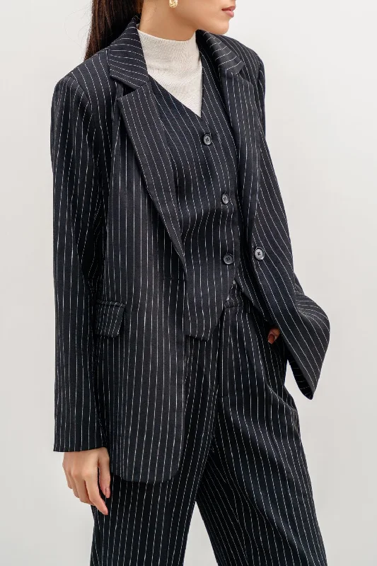 PIN-STRIPED BLAZER Women's Handmade Blazer