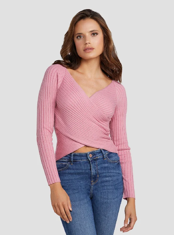 Eco Think Pink Sabine Knit Top Lightweight Knit Tee