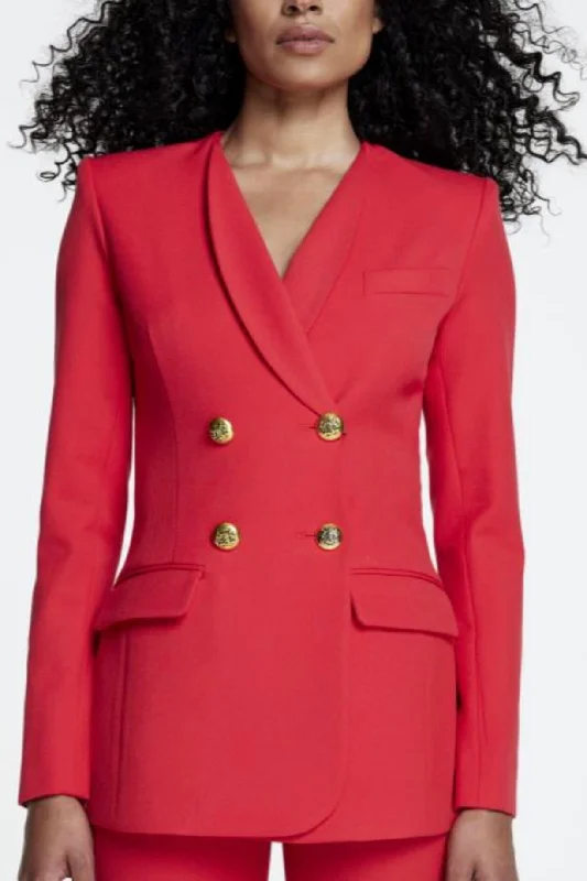 Smythe - Collarless DB Blazer - PS25008 - PRE-ORDER* Women's Unique Blazer