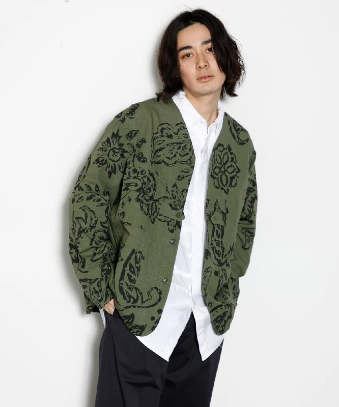 【MEN】ENGINEERED GARMENTS Cardigan Jacket - Floral Print Ripstop Corduroy Jacket Velvet Jacket Brocade Jacket Corduroy Jacket Velvet Jacket Brocade Jacket 【MEN】ENGINEERED GARMENTS Cardigan Jacket - Floral Print Ripstop Corduroy Jacket Velvet Jacket Brocade Jacket Corduroy Jacket Velvet Jacket Brocade Jacket