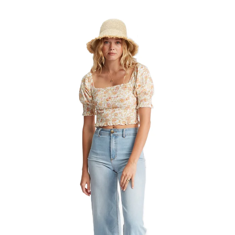Coastal Sands Knit Top Polka Dot Knit Top