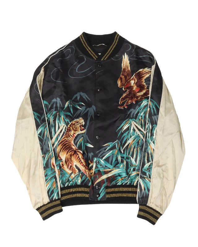 SS16 Surf Sound Tiger and Eagle Jacket Fleece Fabric Down Fabric Feather Fabric Fleece Fabric Down Fabric Feather Fabric SS16 Surf Sound Tiger and Eagle Jacket Fleece Fabric Down Fabric Feather Fabric Fleece Fabric Down Fabric Feather Fabric