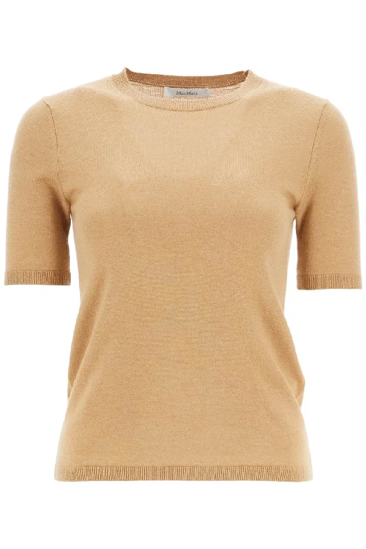 Short-sleeved Knit Top 'warren  - Beige Eco-Friendly Knit Top