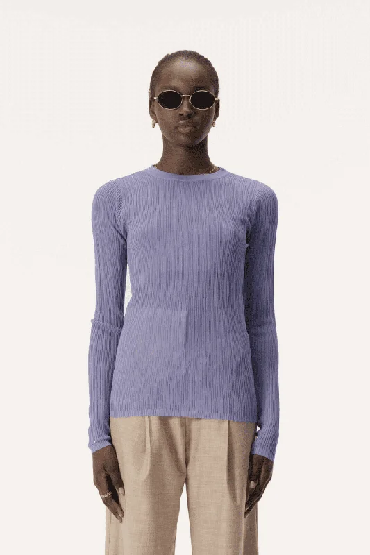 ORLANDA KNIT TOP VIOLET Branded Knit Top