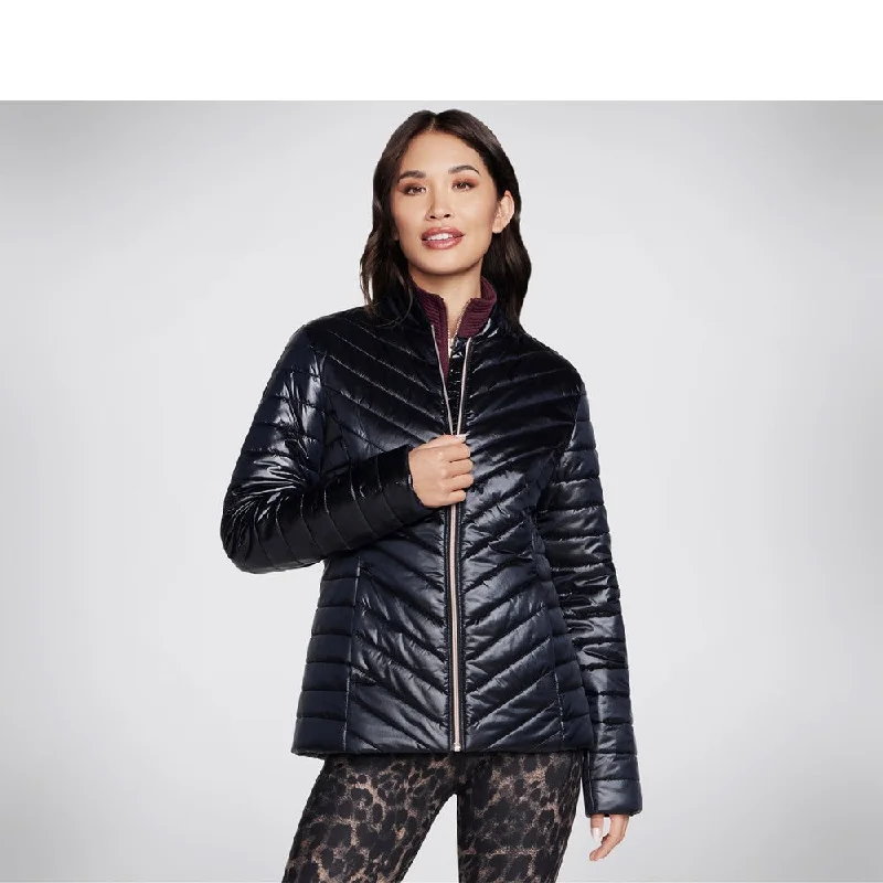 Skechers Go Shield Shine Jacket Zippered Front Buttoned Front Snap Front Zippered Front Buttoned Front Snap Front