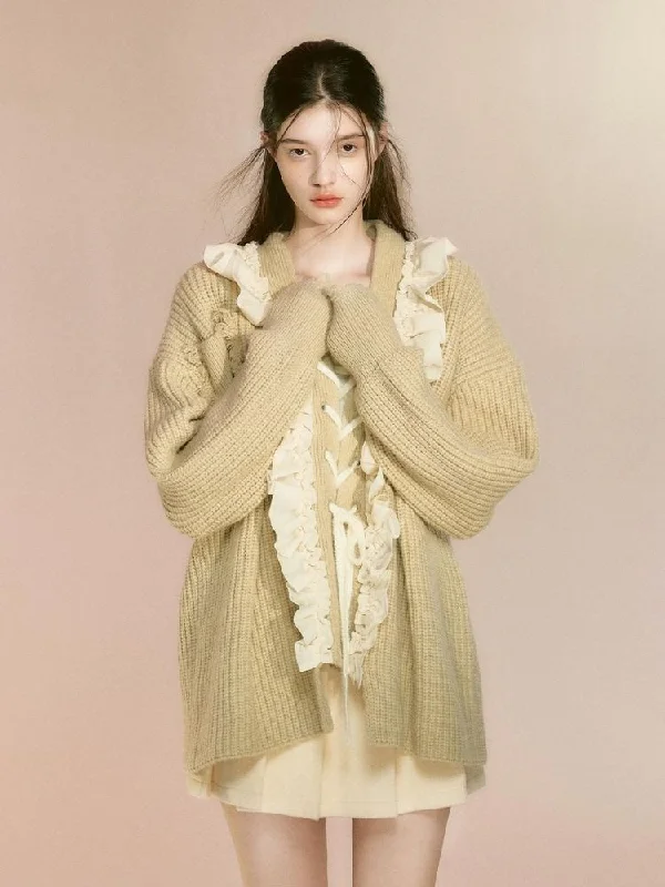 Mid-length loose strappy cardigan【s0000003643】 Lace Blend Ribbed Blend Corduroy Blend Lace Blend Ribbed Blend Corduroy Blend Mid-length loose strappy cardigan【s0000003643】 Lace Blend Ribbed Blend Corduroy Blend Lace Blend Ribbed Blend Corduroy Blend