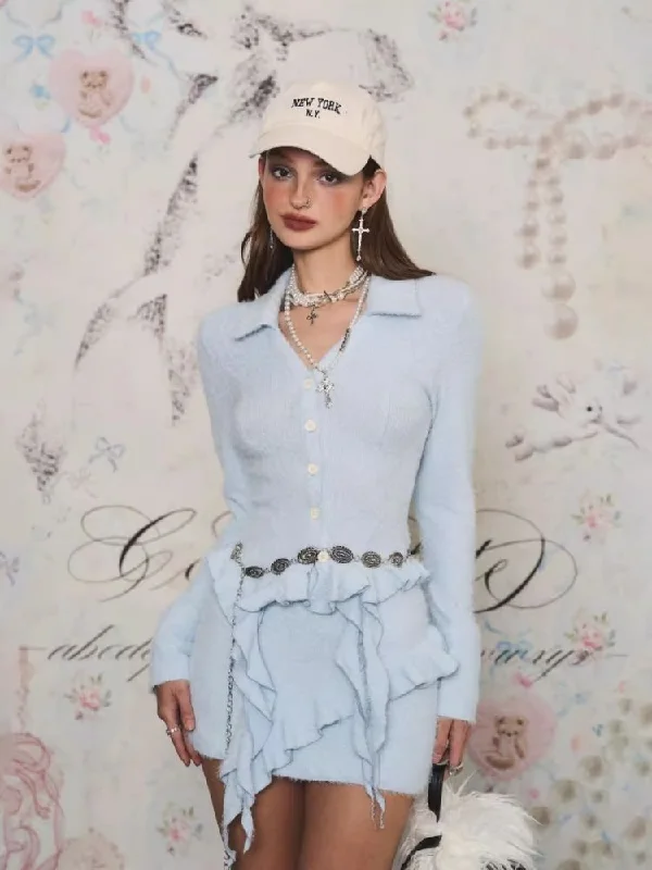 Knit Lapel Cardigan Top Wrap Hip Short Skirt【s0000006373】 Print Jacquard Patchwork Print Jacquard Patchwork Knit Lapel Cardigan Top Wrap Hip Short Skirt【s0000006373】 Print Jacquard Patchwork Print Jacquard Patchwork