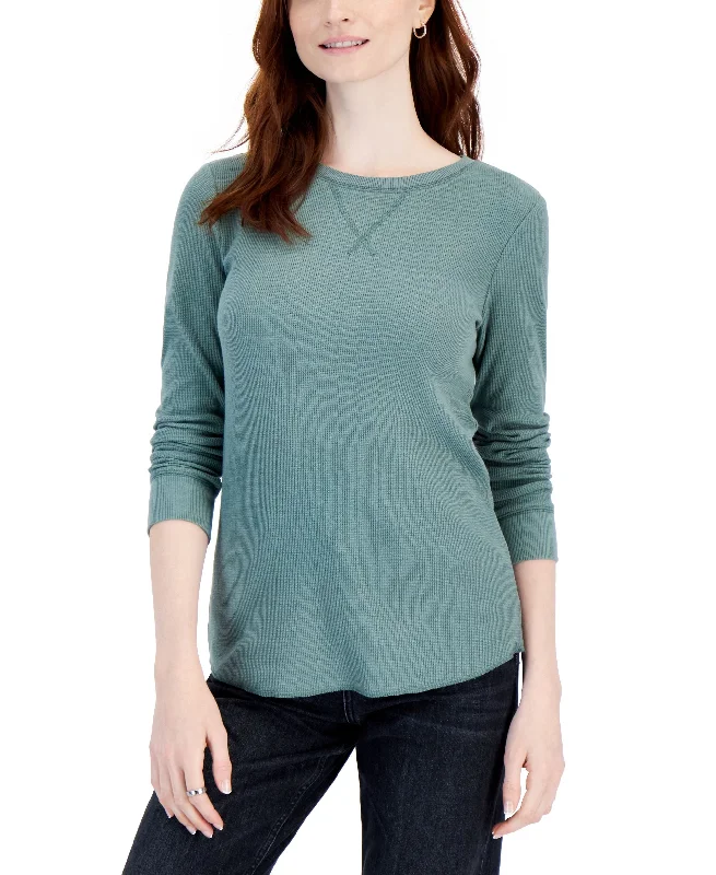 Women's Waffle Knit Top Glamorous Knit Top