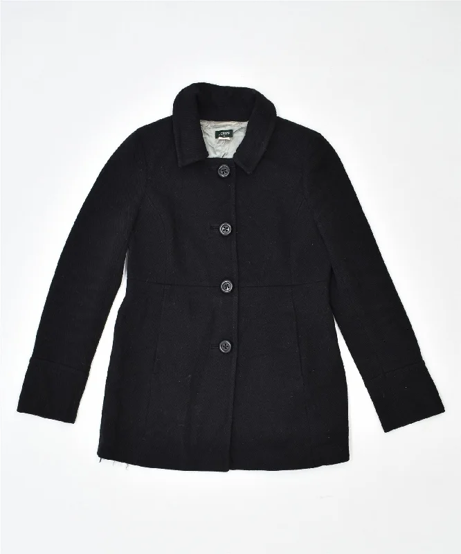 J. CREW Womens Pea Coat UK 8 Small Black Wool Shawl Collar Notch Collar Lapel Collar J. CREW Womens Pea Coat UK 8 Small Black Wool Shawl Collar Notch Collar Lapel Collar