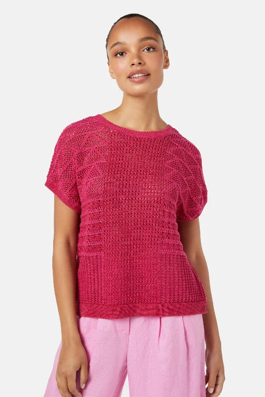 Cordelia Knit Top One Shoulder Knit Shirt