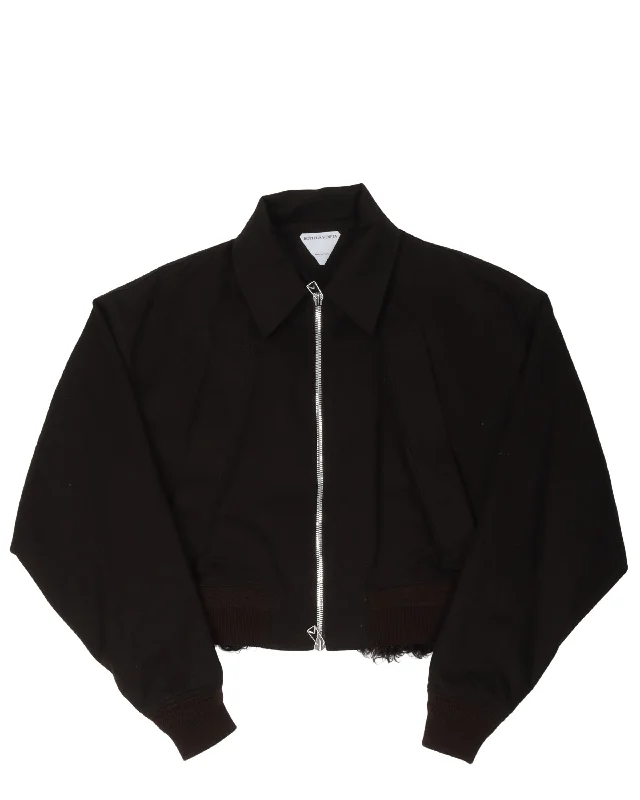 Runway Cropped Jacket w/ Removable Wool Lining Boat Neck Shawl Collar Notched Collar Boat Neck Shawl Collar Notched Collar Runway Cropped Jacket w/ Removable Wool Lining Boat Neck Shawl Collar Notched Collar Boat Neck Shawl Collar Notched Collar