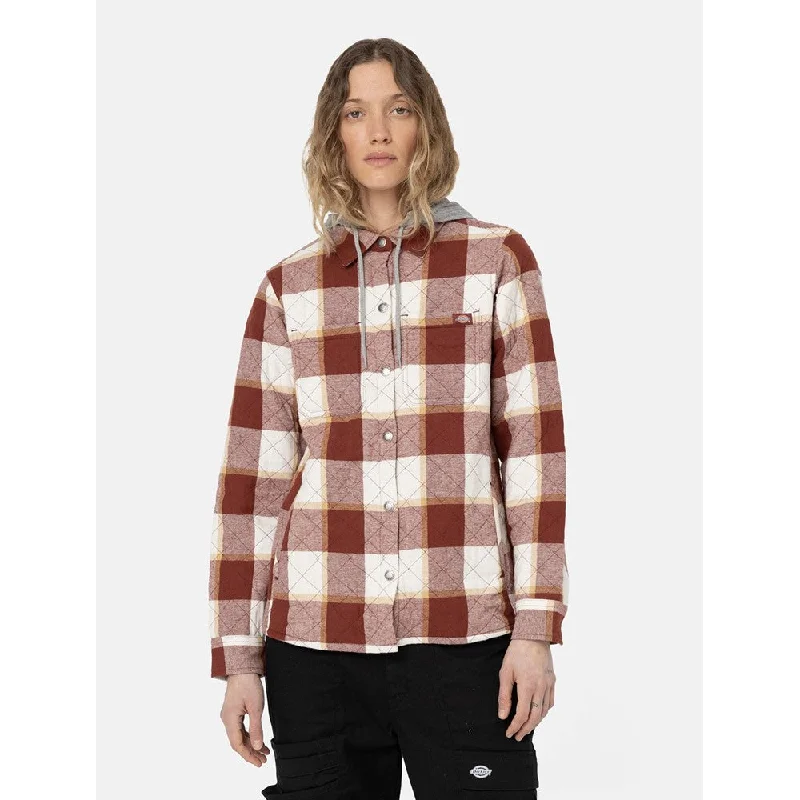 Dickies Flannel Shirt Jacket Stand-Up Collar Roll-Neck Collar Turtle Neck Stand-Up Collar Roll-Neck Collar Turtle Neck