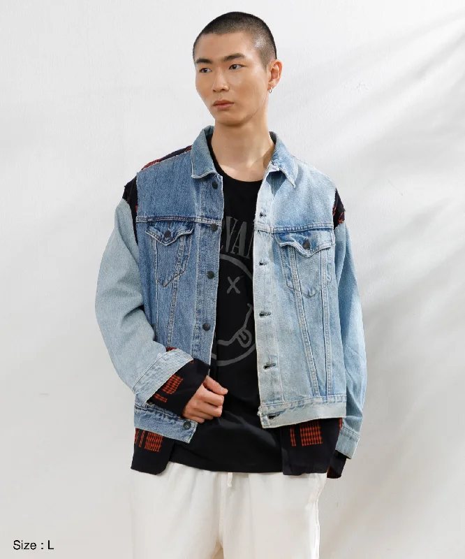 【MEN】NEEDLES Jean Jacket-> Coverd Jacket Rayon Fabric Velvet Fabric Corduroy Fabric Rayon Fabric Velvet Fabric Corduroy Fabric 【MEN】NEEDLES Jean Jacket-> Coverd Jacket Rayon Fabric Velvet Fabric Corduroy Fabric Rayon Fabric Velvet Fabric Corduroy Fabric