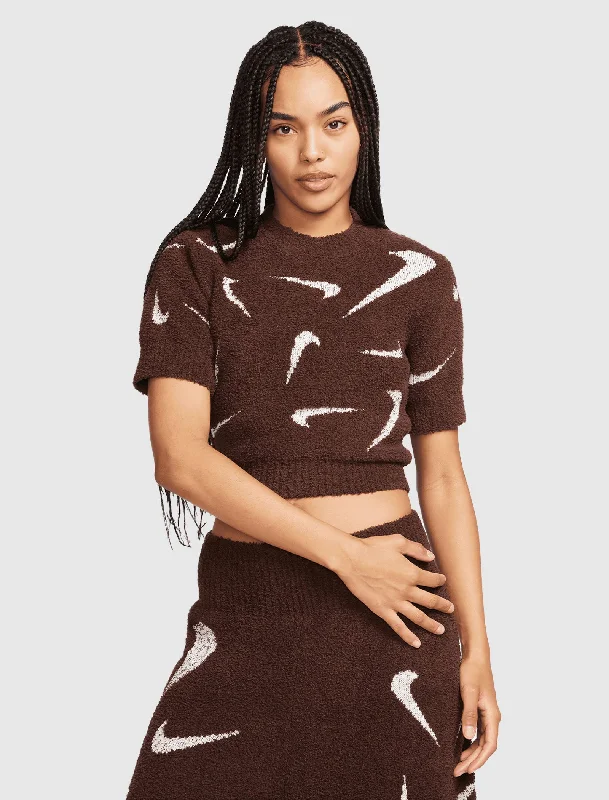 WOMEN'S KNIT TOP Retro Knit Shirt