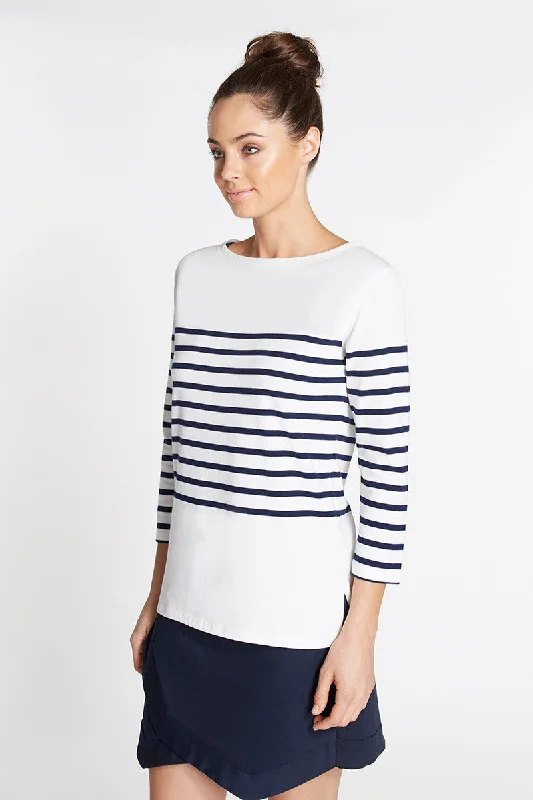 NAVY/WHITE STRIP