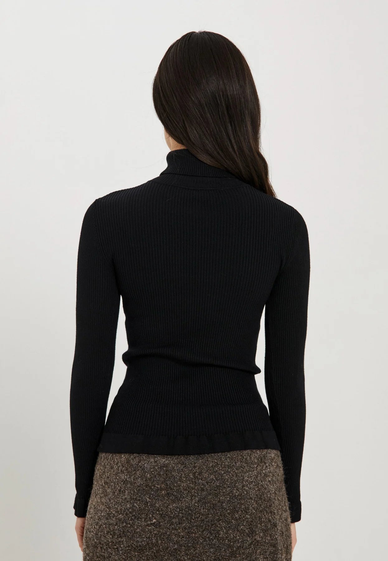 SHERRY frill knit top Patterned Knit Tee