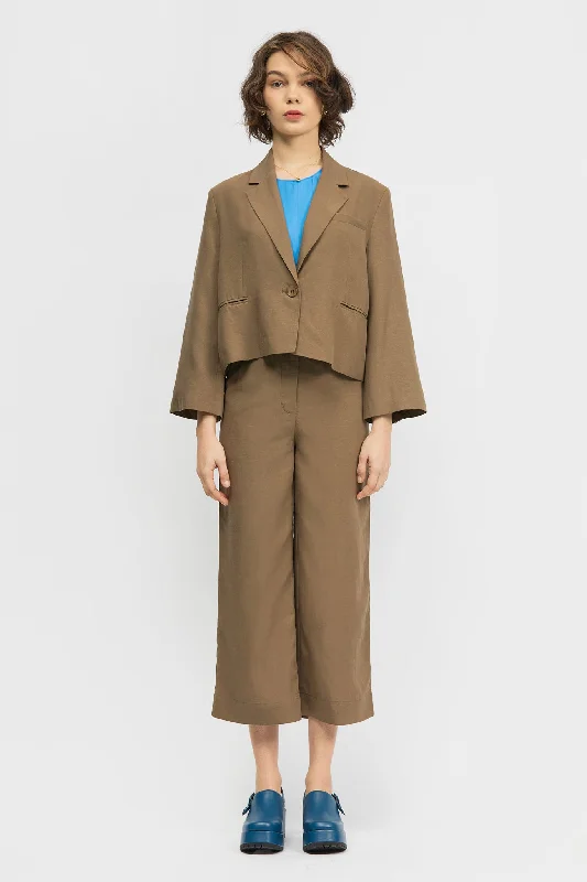 Minhwa Blazer Brown Women's Daily Blazer