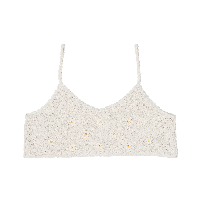 Crochet Knit Top - UK 12 Evening Knit Shirt