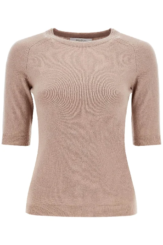 Max Mara Leisure Women's 'Wool And Cashmere Knit Top 'C Patterned Knit Tee
