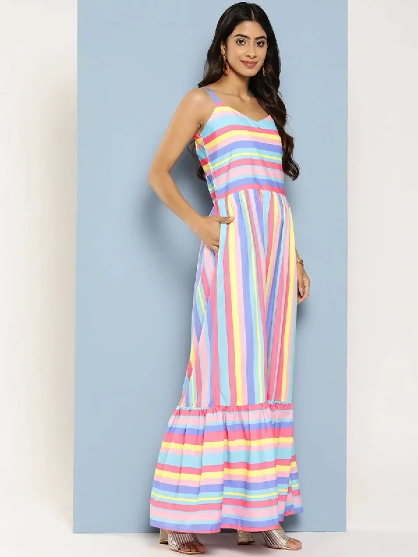 Ahalyaa Women's Traditional wear Ethnic Dress - Blue
