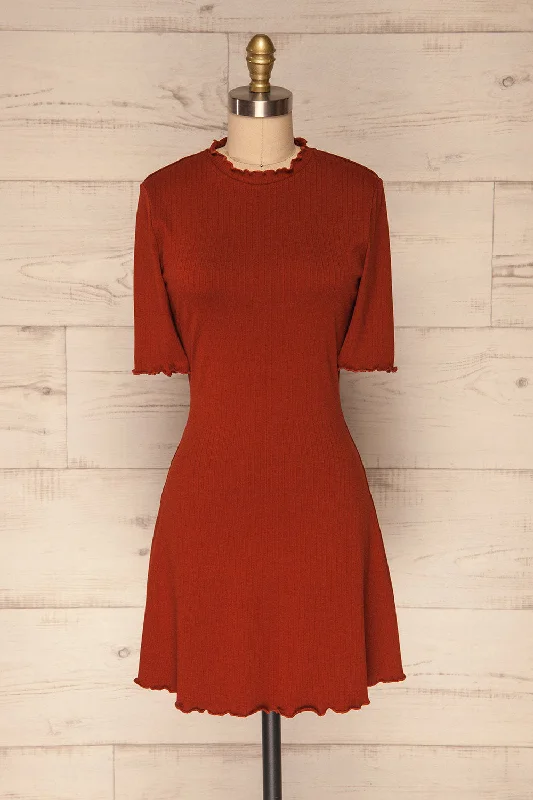 Jutrosin | Orange Cocktail Dress