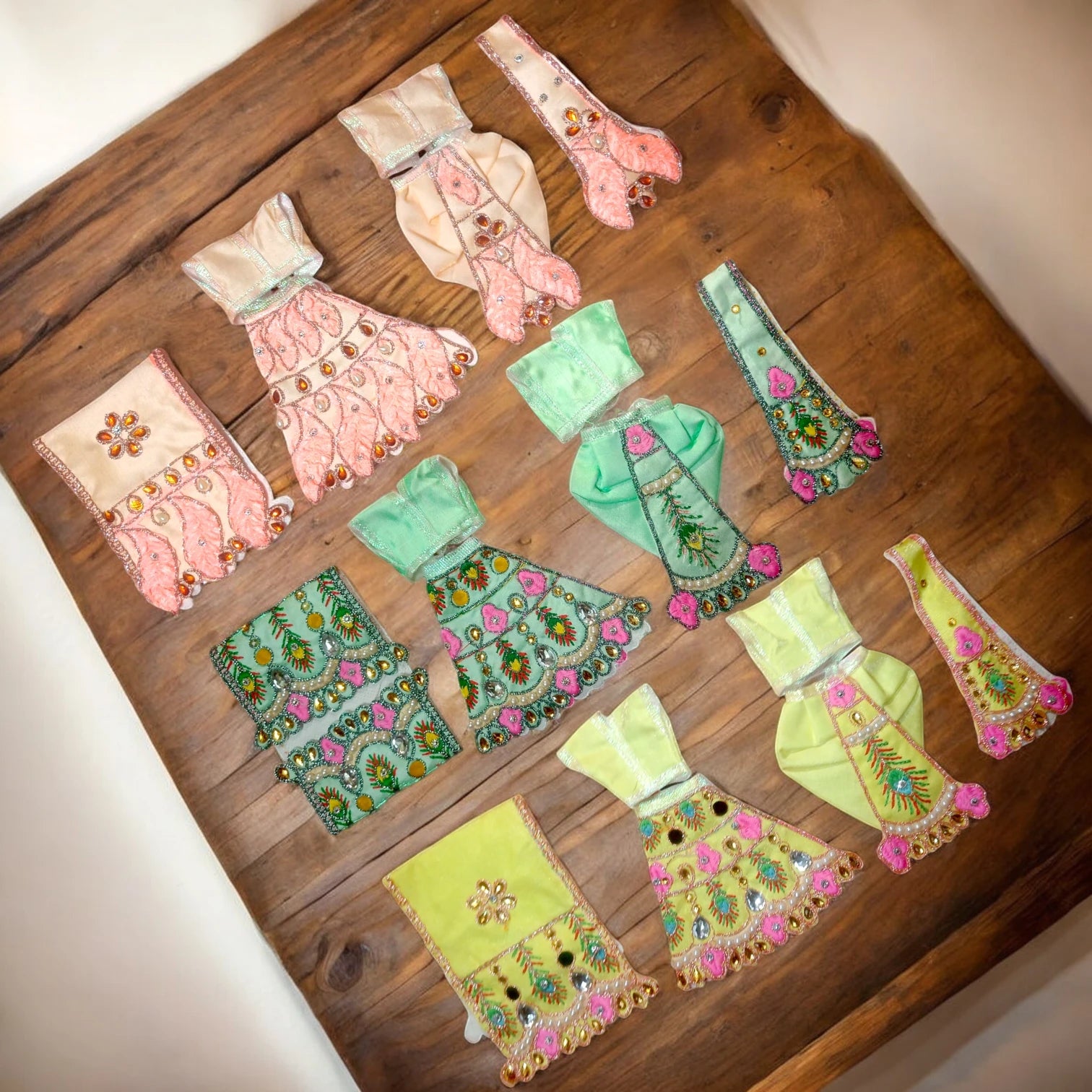 Beautiful Summer Special Dresses for Radha Krishna ( Set of 3 )