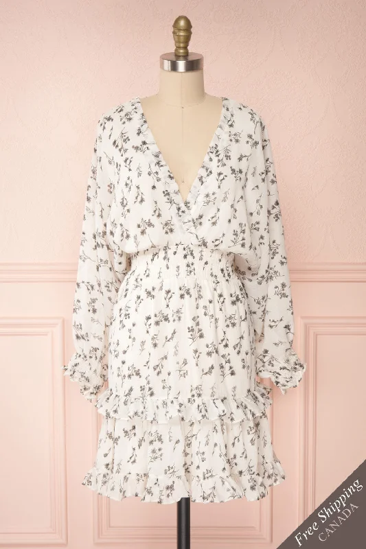 Joanie | Puffy Sleeve Floral Dress