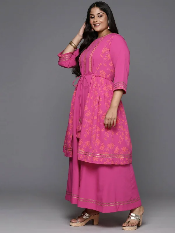 Ahalyaa Women's Traditional wear Ethnic Dress - PINK