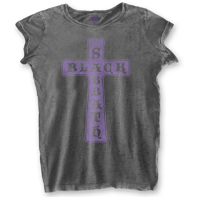 Black Sabbath Vintage Cross Ladies Burn Out T-Shirt Modern Contemporary Chic Modern Contemporary Chic Black Sabbath Vintage Cross Ladies Burn Out T-Shirt Modern Contemporary Chic Modern Contemporary Chic