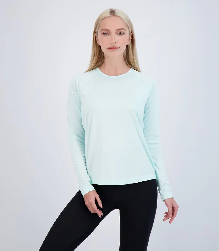 chillBRO® by Denali: Ladies Long Sleeve Sun Protective Shirt Collared T-Shirt Boat Neck A-Line Collared T-Shirt Boat Neck A-Line chillBRO® by Denali: Ladies Long Sleeve Sun Protective Shirt Collared T-Shirt Boat Neck A-Line Collared T-Shirt Boat Neck A-Line