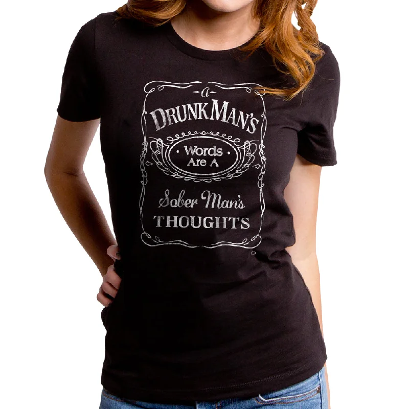 Drunk Man's Words Women's T-Shirt Asymmetrical Pockets Print Asymmetrical Pockets Print Drunk Man's Words Women's T-Shirt Asymmetrical Pockets Print Asymmetrical Pockets Print