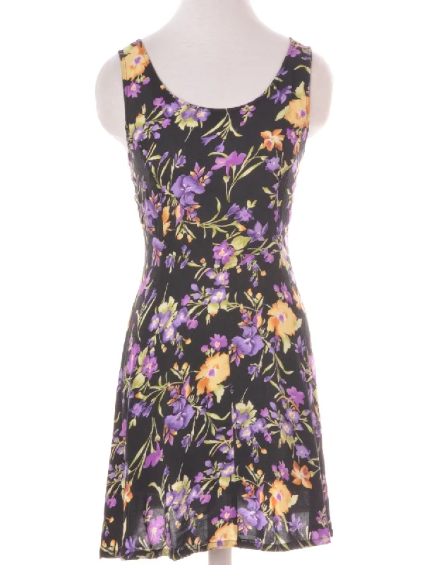 Label Floral Short Dress Tunics Chic elegant Tunics Chic elegant