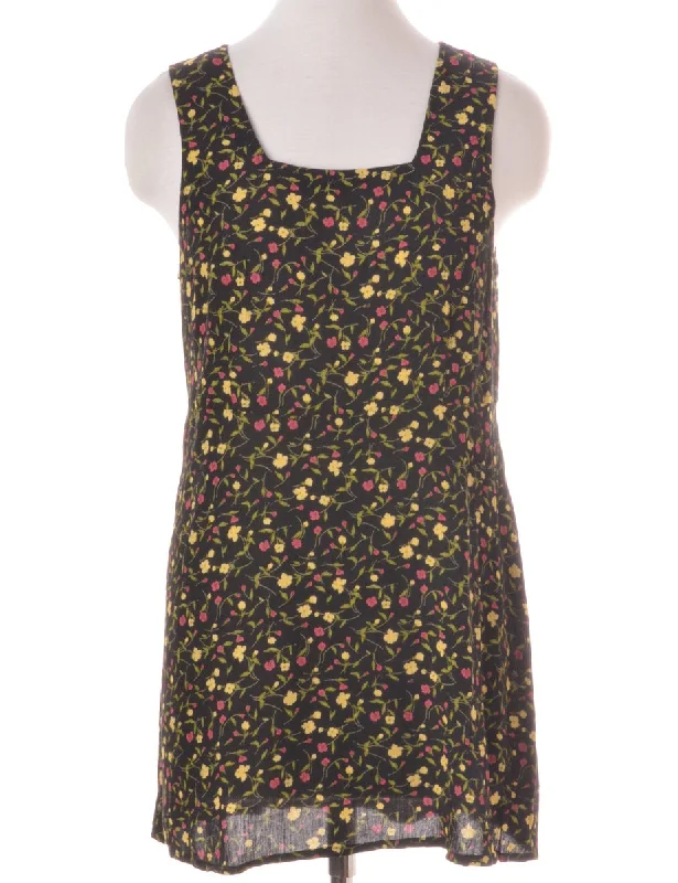 Label Floral Short Dress Tunics Luxurious high-end Tunics Luxurious high-end