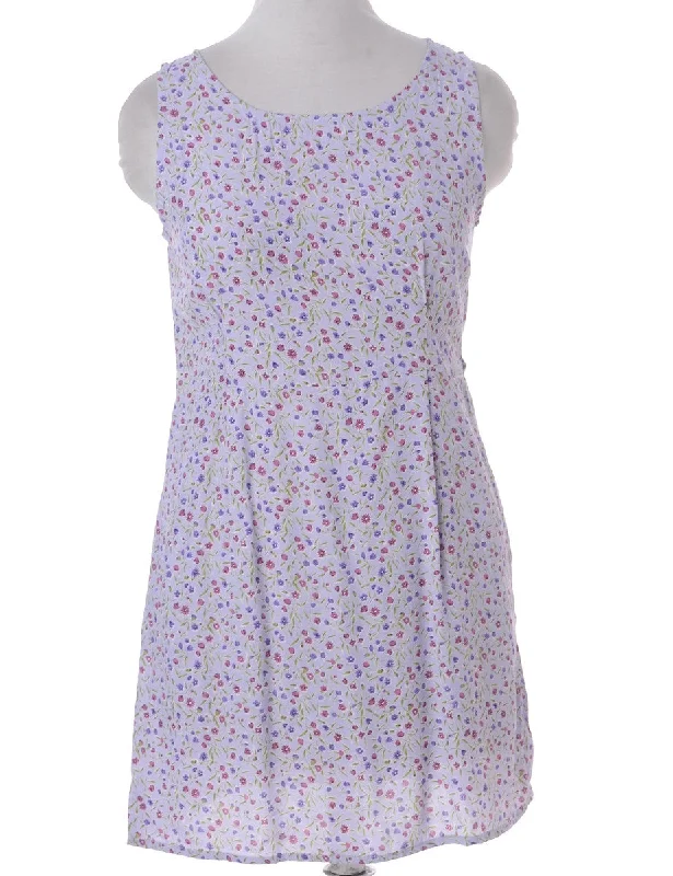 Label Floral Short Dress Tunics Mesh breathable Tunics Mesh breathable