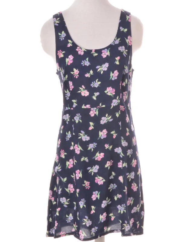 Label Floral Short Dress Tunics Versatile functional Tunics Versatile functional