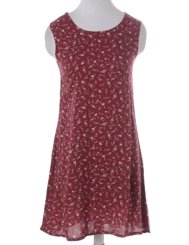 Label Floral Short Dress Tunics Leisure comfortable Tunics Leisure comfortable