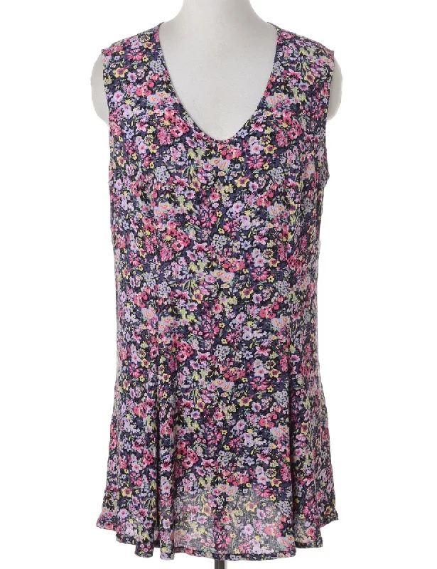 Label Floral Short Dress Tunics Sale discount Tunics Sale discount