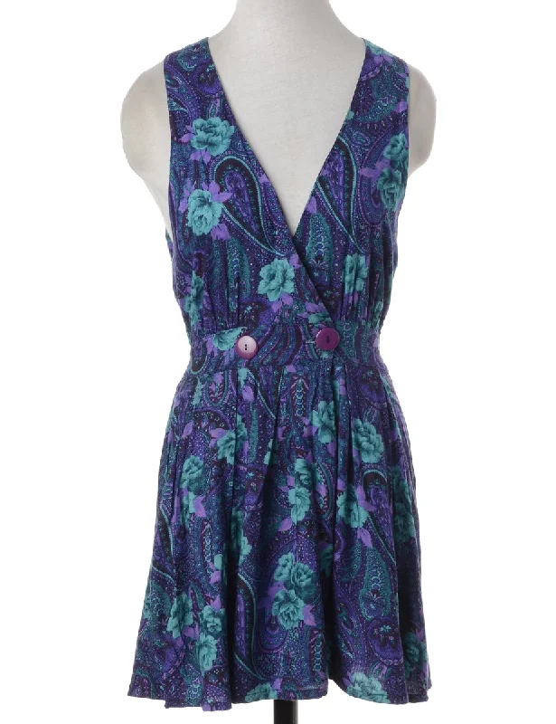 Label Floral Short Dress Tunics Evening elegant Tunics Evening elegant