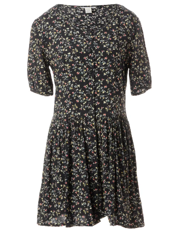 Label Floral Short Dress Tunics Running lightweight Tunics Running lightweight